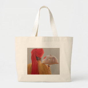 Waiter Rambagh Palace 2010 Large Tote Bag