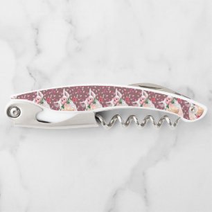 Waiter's Corkscrew Gentleman Pig with Rose