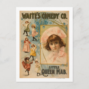 Waite's Comedy Co. Little Queen Mab Play Postcard