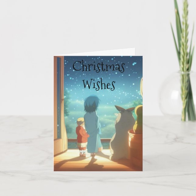 waitin for santa christmas card (Front)