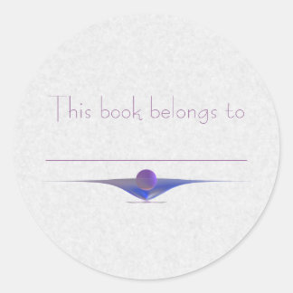 Waiting Abstract Art Classic Round Sticker