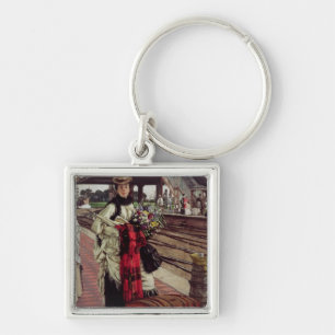 Waiting at the Station Keychain