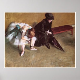 Waiting, c. 1882, Edgar Degas Poster