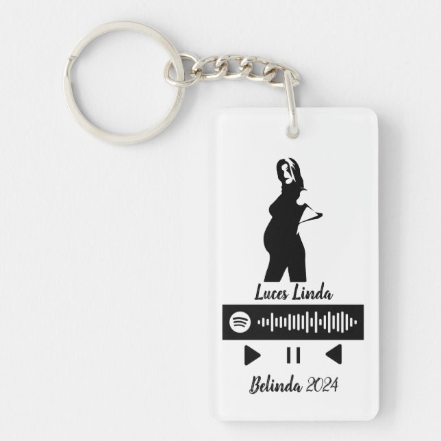 Waiting for a baby keychain (Front)