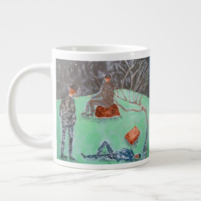 WAITING FOR GODOT Jumbo Mug (Left)