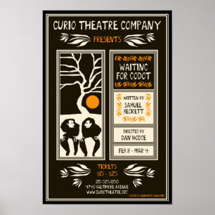 WAITING FOR GODOT ~ Poster by Elizabeth Gallagher