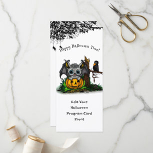 Waiting for Halloween , Cute Bat and Raven Program