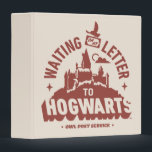 Waiting for my Letter to HOGWARTS™ Binder<br><div class="desc">Still waiting on your owl? This charming “Waiting on My Letter to Hogwarts™” design perfectly captures the hopeful anticipation of every aspiring witch or wizard. Featuring a vintage-inspired Hogwarts silhouette, a soaring owl delivering a letter, and classic “Owl Post Service” typography, this design blends nostalgia with wizarding whimsy. It’s a...</div>