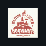 Waiting for my Letter to HOGWARTS™ Canvas Print<br><div class="desc">Still waiting on your owl? This charming “Waiting on My Letter to Hogwarts™” design perfectly captures the hopeful anticipation of every aspiring witch or wizard. Featuring a vintage-inspired Hogwarts silhouette, a soaring owl delivering a letter, and classic “Owl Post Service” typography, this design blends nostalgia with wizarding whimsy. It’s a...</div>