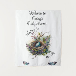 Waiting for our Baby Customizable Tapestry