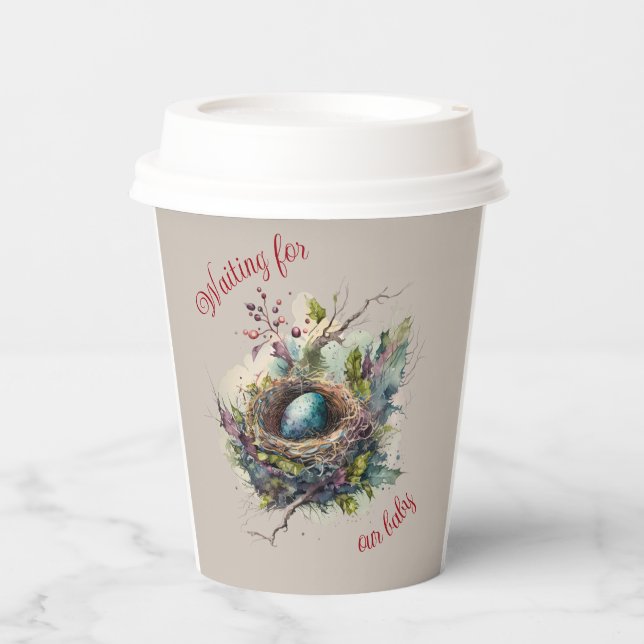 Waiting for our Baby  Paper Cups (Front)