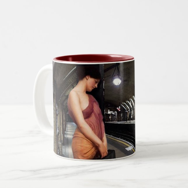 Waiting for Paris Two-Tone Coffee Mug (Front Left)