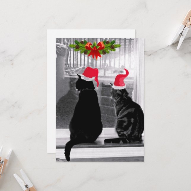 Waiting For Santa Card (Front/Back In Situ)