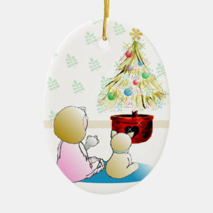 Waiting for Santa Christmas Ornament