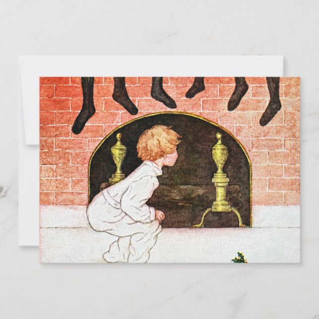 Waiting for Santa Holiday Card (Front)