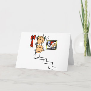 Waiting for Santa T-shirts and Gifts Holiday Card