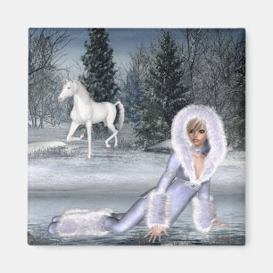 Waiting for Star - Winter Fantasy Magnet