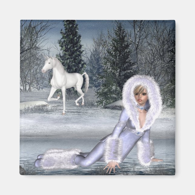 Waiting for Star - Winter Fantasy Magnet (Front)