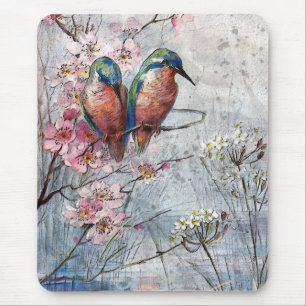 Waiting For Supper Kingfisher Bird  Mouse Pad