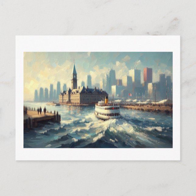 Waiting for the Ferry,  Postcard (Front)