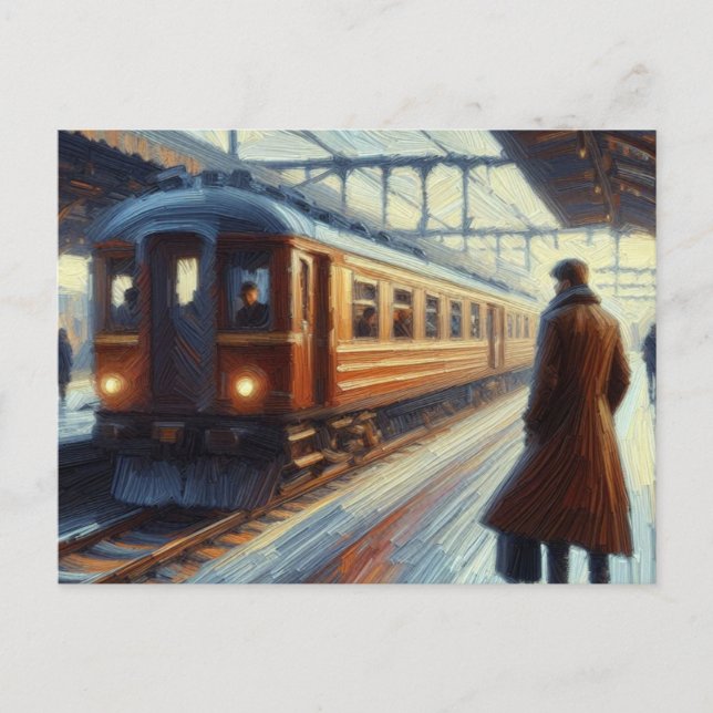 Waiting for the Train, Postcard (Front)