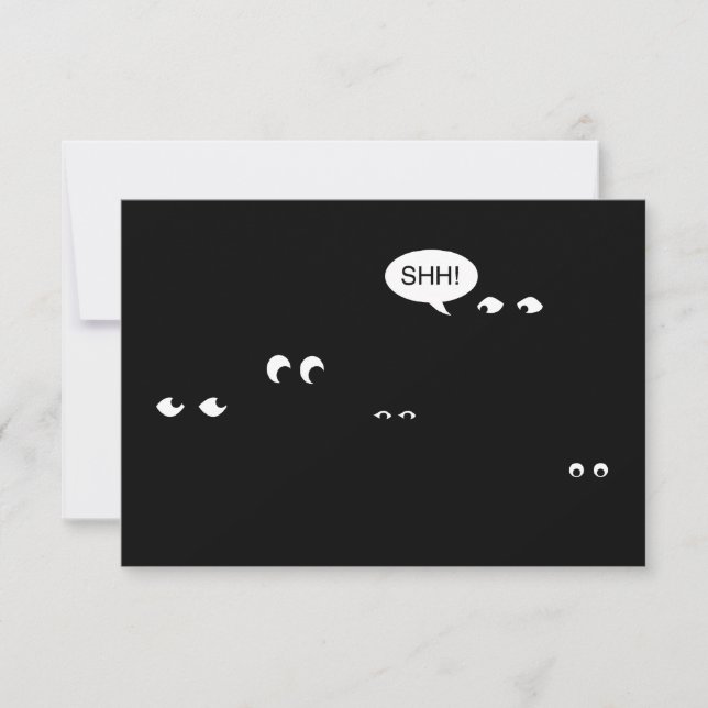 waiting in the dark : surprise party! invitation (Front)