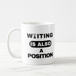 Waiting Is Also A Position — Trader Mug Design