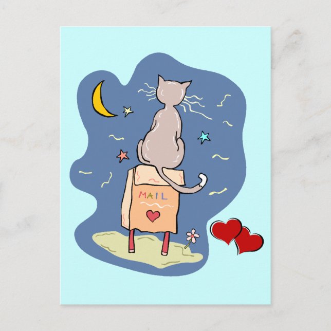 Waiting on a Love Letter Postcard (Front)