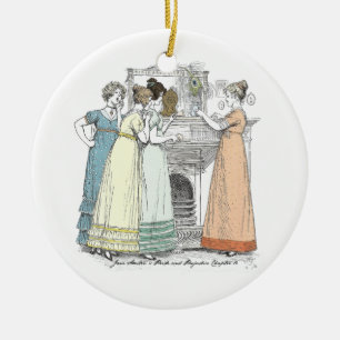 Waiting On Gentlemen - Pride & Prejudice Ceramic Ornament