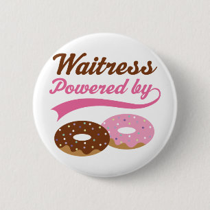 Waitress Gift (Doughnuts) 2 Inch Round Button