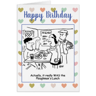 Waitress in Pub Dit que repas Vraiment était Plow