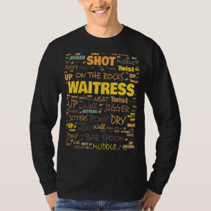 Waitress Terminology Commonly Used Terms T-Shirt