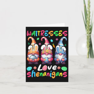 Waitresses Costume Shenanigans Lover Three Gnomes Card