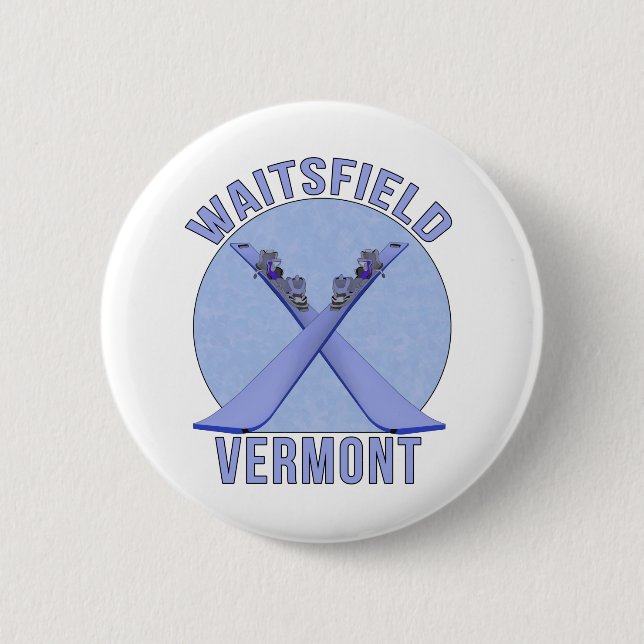Waitsfield, Vermont 2 Inch Round Button (Front)