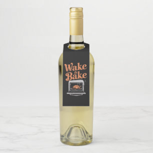 Wake Bake Turkey Dinner Funny Thanksgiving Bottle Tag