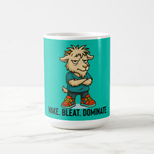 Wake Bleat Dominate Goat Mug