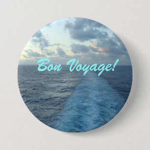 Wake Bon Voyage 3 Inch Round Button