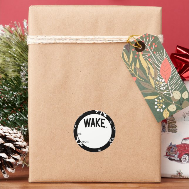 Wake Forest University | Wake Arch Classic Round Sticker (Holiday)