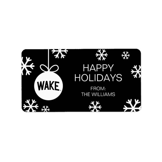 Wake Forest University | Wake Arch Label (Front)