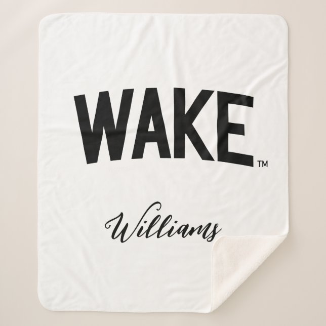 Wake Forest University | Wake Arch Sherpa Blanket (Front)