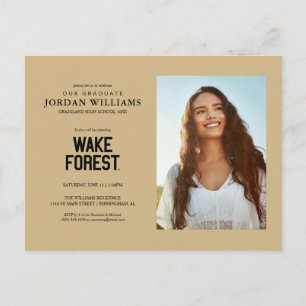 Wake Forest University Wake Forest Announcement Postcard