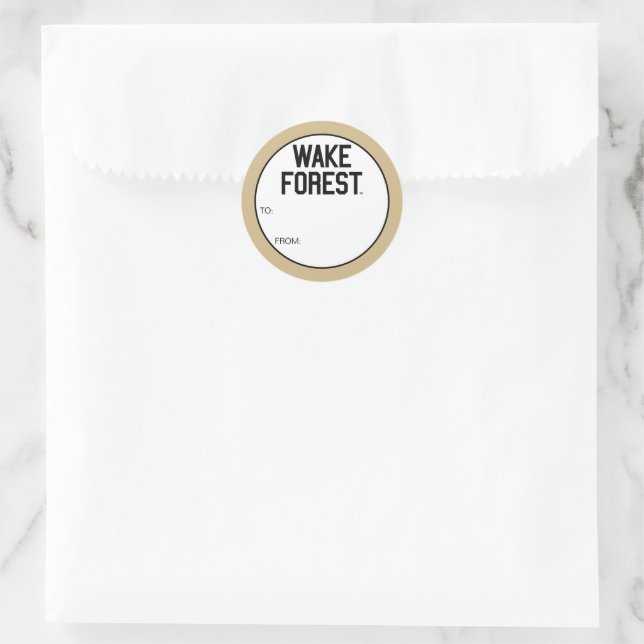 Wake Forest University | Wake Forest Classic Round Sticker (Bag)