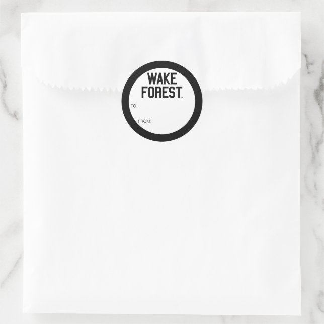 Wake Forest University | Wake Forest Classic Round Sticker (Bag)