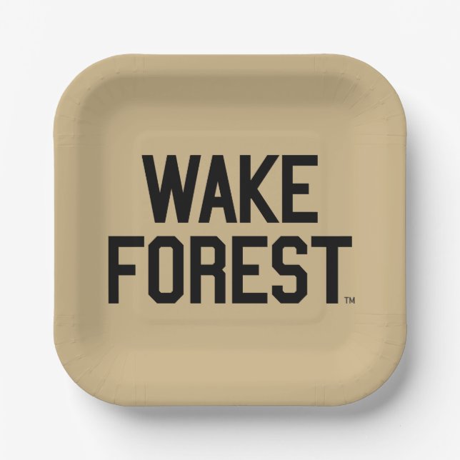 Wake Forest University | Wake Forest Paper Plate (Front)