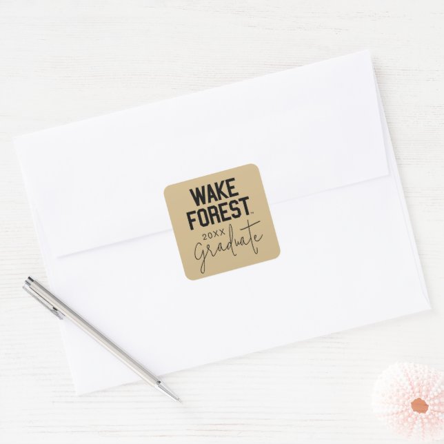 Wake Forest University | Wake Forest Square Sticker (Envelope)