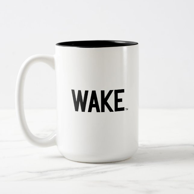 Wake Forest University | Wake Wordmark Two-Tone Coffee Mug (Left)