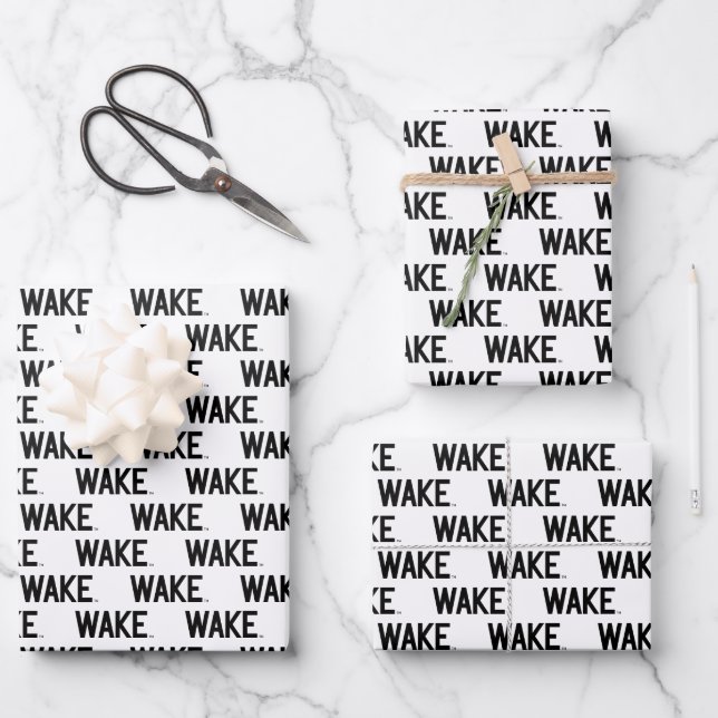 Wake Forest University | Wake Wordmark Wrapping Paper Sheet (Front)