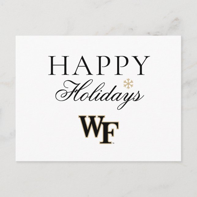 Wake Forest University | WF Holiday Postcard (Front)