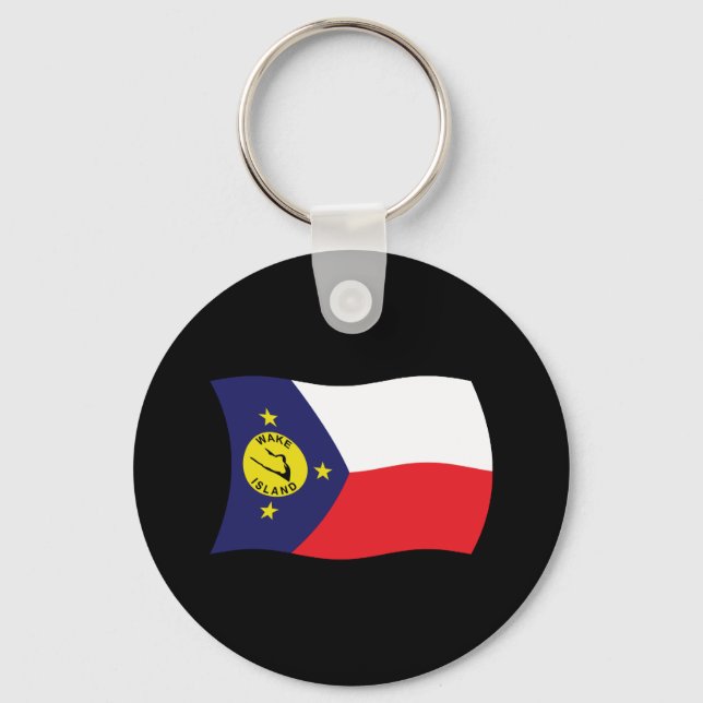 Wake Island Flag Keychain (Front)