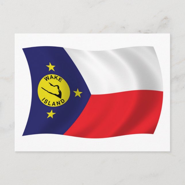 Wake Island Flag Postcard (Front)